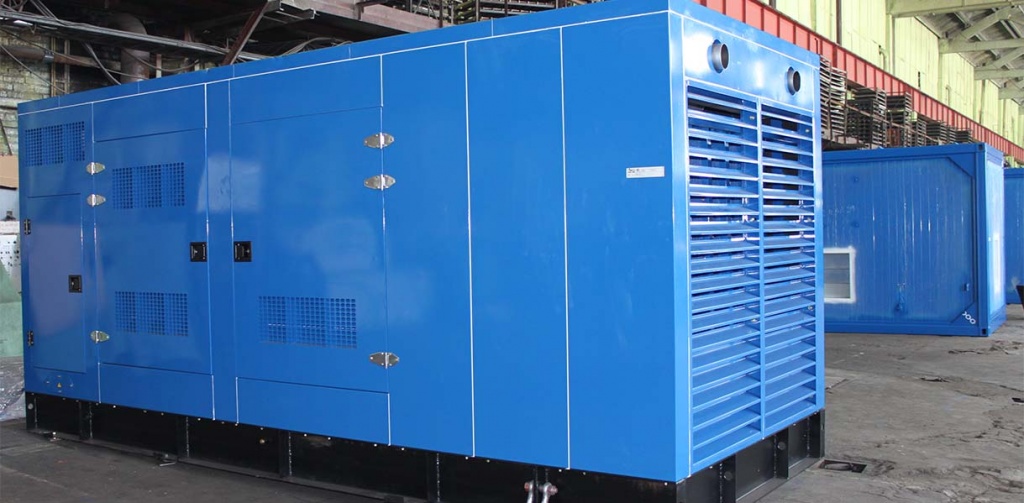 foto Дизель-генератор (ДГУ, ДЭС) мощность 520 кВт Mitsubishi в шумопоглощающем кожухе
